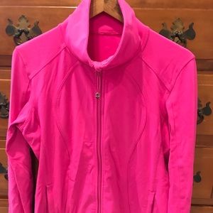 Lululemon sweatshirt bright pink size 10